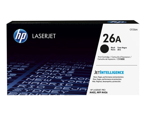 Cartucho De Tóner Hp 26a Negro Laserjet Original