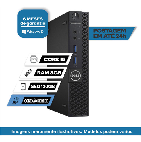 Imagem 1 de 3 de Computador Intel Core I5 8gb Ram Ssd 120gb Windows 10 Pró