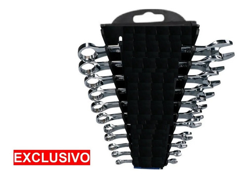 Juego De Llaves Combinadas Std 11 Pz Acero Cromo Jl-11st