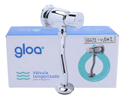 Válvula Descarga Mingitorio Temporizada Metálica Gloa