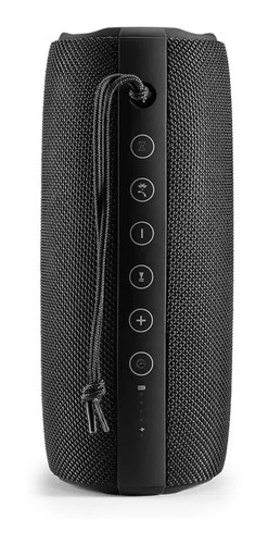 Caixa de som Pulsesound Energy portátil com bluetooth preta 110V/220V