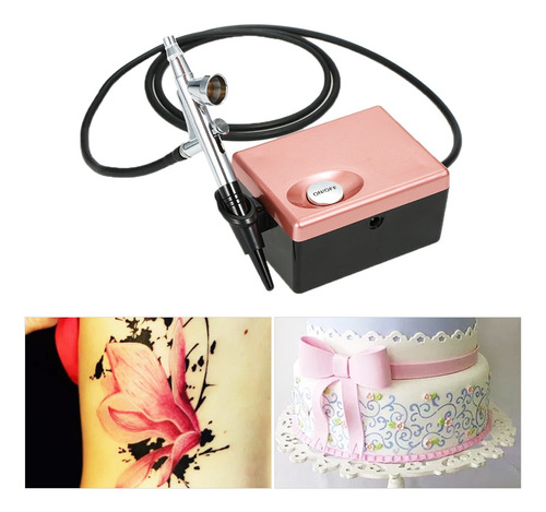 Imagen 5 de 6 de Basic Airbrush System Professional Mini Air Compressor For