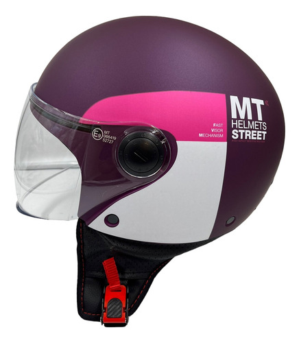 Casco Abierto Con Visor Mt Street Inboard