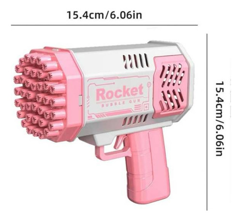 Mini Bazooka De Burbujas 40 Agujeros Utiliza Pilas