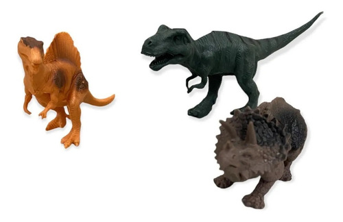 Imagen 2 de 6 de Set X6 Dinosaurios T Rex Dino Plastico Surtido Cresko Ft800