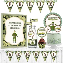 Comprar Kit Imprimible Soldado Militar Camuflado Decoración Candybar