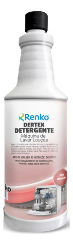Dertex Detergente Maquina Lavar Louca Renko 1lt