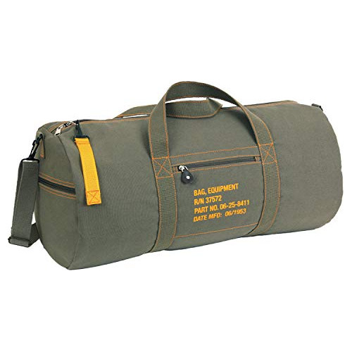 Canvas Equipment Bag 24 Inches, Olive Drab