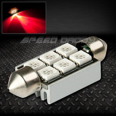 6 Smd 6smd 39mm Red 5050 5055 Led Auto Auto Interior Dom Sxd