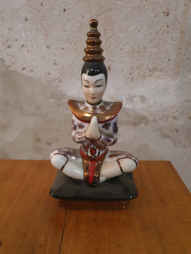 Buda Importado Porcelana Antiguo Dorado Oscuro (Usado)
