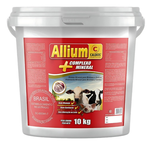 V Allium 10kg Suplemento Vitamínico - Calbos