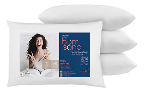 Combo X4 Almohadas Altenburg Bom Sono 65 X 45 Tradicional