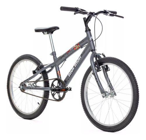 Bicicleta Infantil Top Lip Com Aro 20 De Alumínio Cor Grafite Mormaii