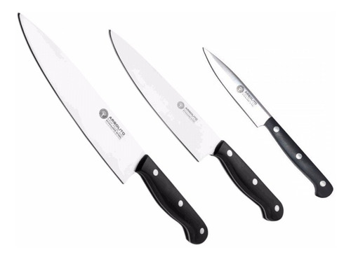 Cuchillos Profesionales Set 3 Un Boker Arbolito Acero Inox