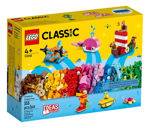 Lego Classic Diversion Oceanica 333 Piezas 11018