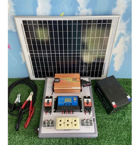 Imagen 4 de 10 de Solar Kit Completo Panel Regulador Bateria E Inversor
