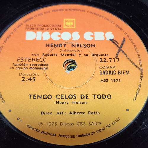 Simple Henry Nelson A Ratto Orq Discos Cbs C7