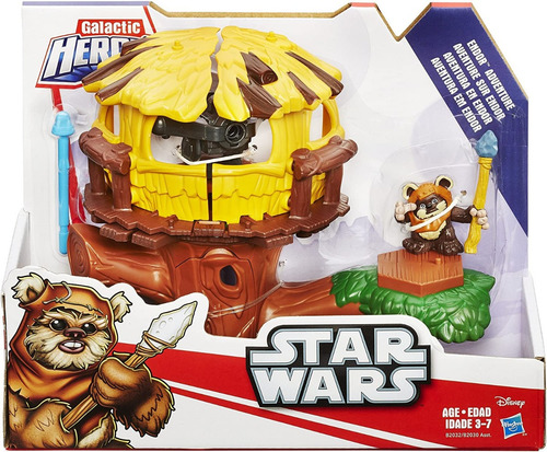 Star Wars Galactic Heroes Aventura En Endor Ewok Hasbro