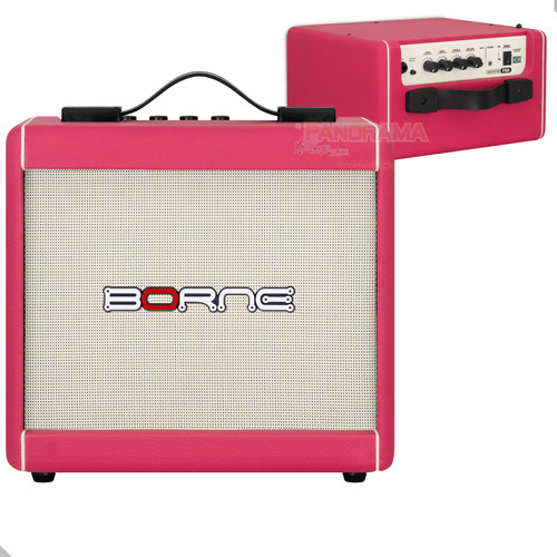 Amplificador De Guitarra Borne F60 Combo 15w Bivolt - Rosa 110V/220V