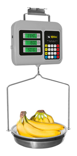 Imagen 2 de 4 de Bascula Digital Colgante Rhino 30kg Bacmu30 Rbanda