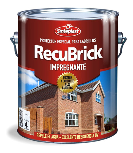 Recubrick Ladrillos Impregnante Ceramico Y Natural 4lts