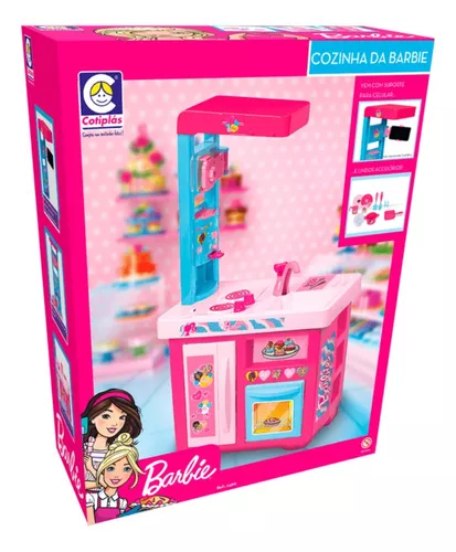Kit Comidinha Infantil - Barbie - Bolo da Barbie - 40 Peças - Cotiplás