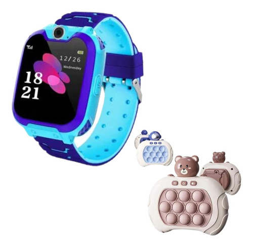 Relógio Inteligente Infantil + Pop It Eletrônico Surpresa Nf