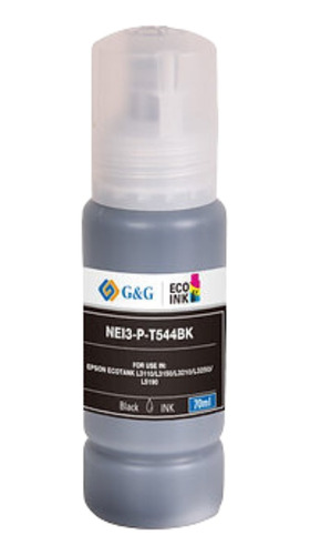 Tinta T544 C/boquilla Para Epson L3110/l3158/l6160 Gyg