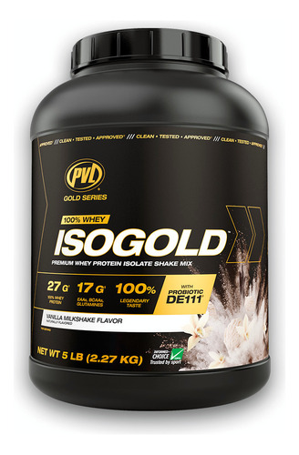 Iso Gold Isolate Proteina 100% Whey 5lb Vainilla Envio Free