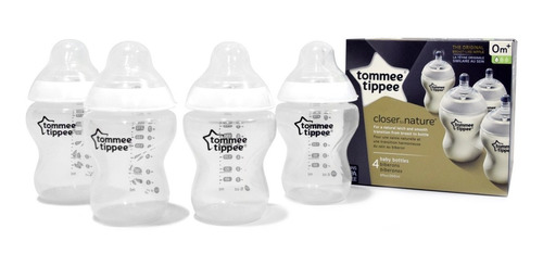 4 Biberones Mamila Tommee Tippee Closer To Nature 260ml