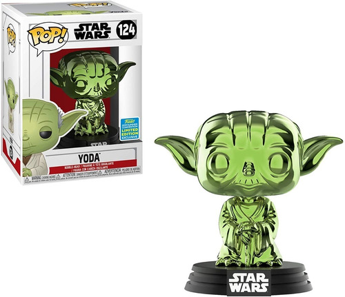Yoda Cromado Funko Pop Star Wars Summer Convention Exclusive