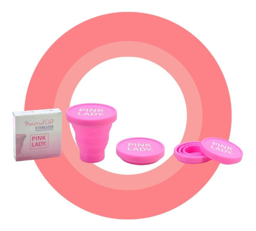Vaso Esterilizador De Copa Menstrual Pink Lady  200ml