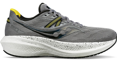 Zapatilla Saucony Hombre Triumph 20 Gris Con Amarillo