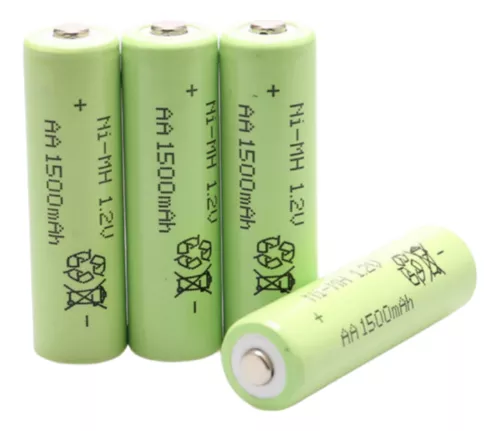 Pack de 2 pilas recargables AA 1500 mAh 1.2V