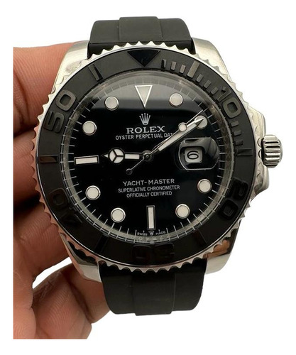 Reloj Premium Rolex Yacht Master Acero / Caucho Automatic (Reacondicionado)