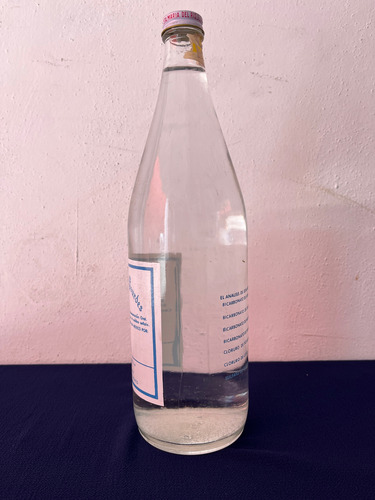 Antigua Botella Aguas De Lourdes 1 Litro Agua Mineral Soda (Usado)