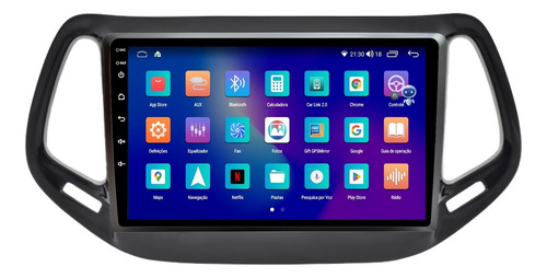 Multimidia Jeep Compass 9p Android 4gb Octacore Voz 64gb 4g