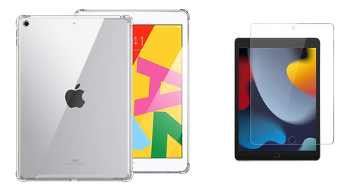 Funda Transparente Para iPad 7 8 9 Gen 10.2 + Lamina Vidrio