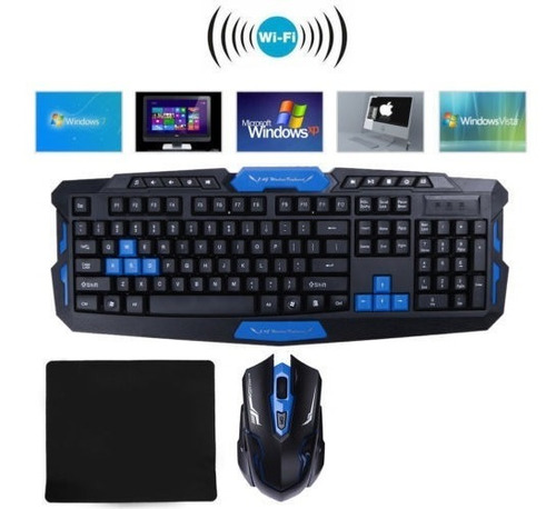 Ratón Y Teclado Inalámbrico 2.4g De Juego Set Kit De Ordenad