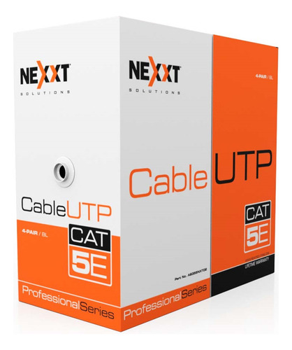 Ab355nxt02 Nexxt Cable Utp Categoria 5e 100% Cobre 24awg