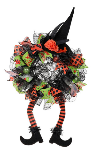 Corona De De Halloween Corona De Cinta De Halloween Hecha A