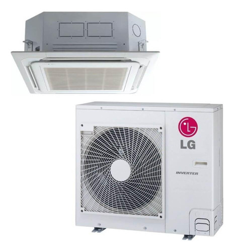 Aire Acondicionado Tipo Cassete LG 9000 Frig 3 Tr Inverter Color Blanco