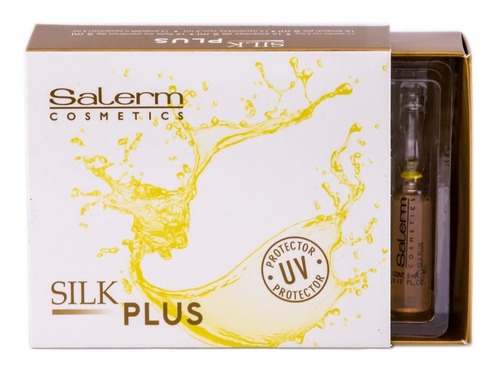 Pack12 Ampolla Silk Plus Salerm Evita Alergia Proceso Tinte