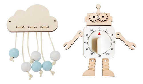 2x Tablero Ocupado Montessori, Accesorios De Bricolaje,
