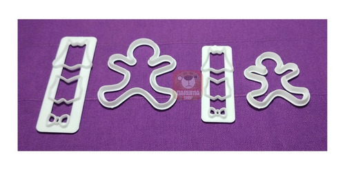 Imagen 4 de 6 de Molde Cortante Muñeco Jengible Navidad Fondant Belgrano