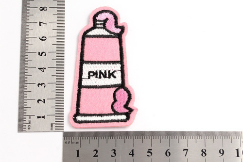 Parche Aplique Pomo Pink Pack X 25