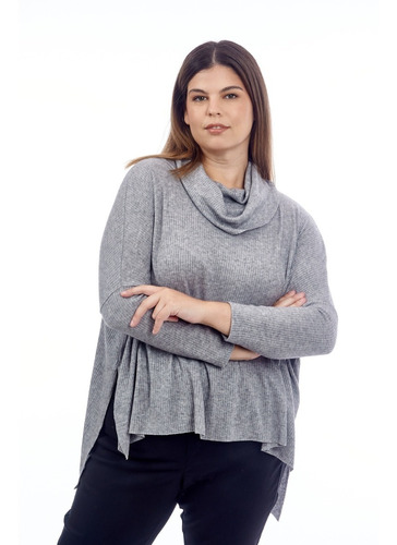 Poleron Morley De Lanilla Talle Grande Plus Size