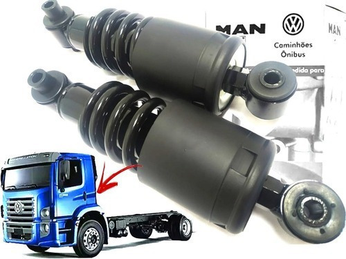 Kit Amortecedor Traseiro Cabine Simples Vw Constellation