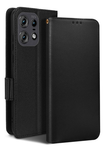 For Motorola Edge 50 Pro 5g Litchi Pu Wallet Card Slot Case