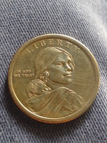 Moneda Un Dólar Sacawaea Año 2009,mujer Sembrando.